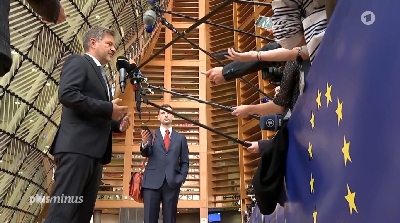 Bild: Minister Habeck in Br&uuml;ssel