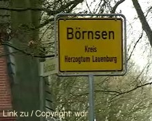 Ortsschild B&ouml;rnsen