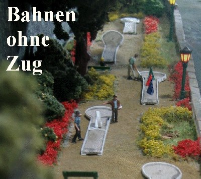 Minigolf auf der Modellbahn