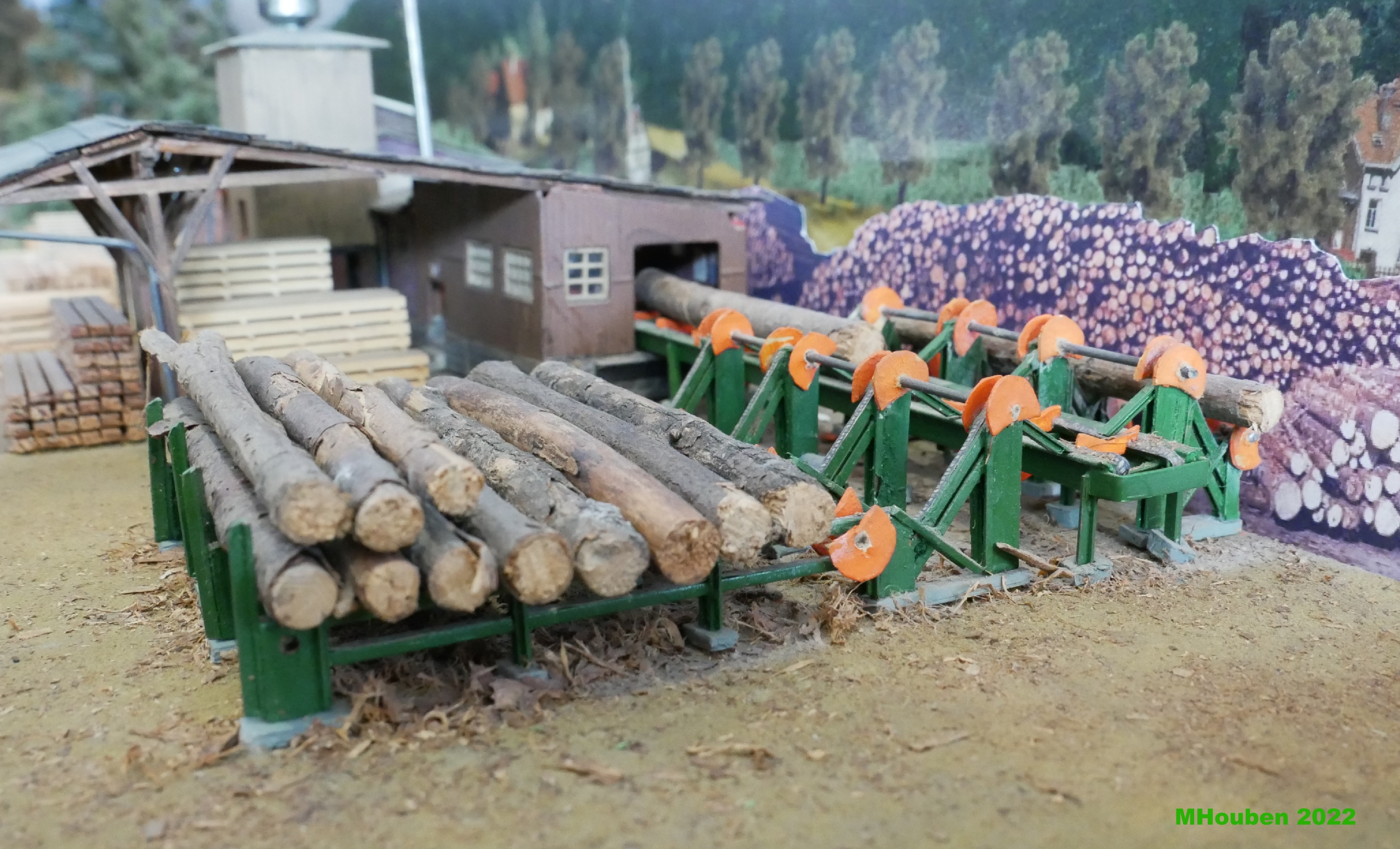 Stamm-F&ouml;rdertechnik am S&auml;gewerk