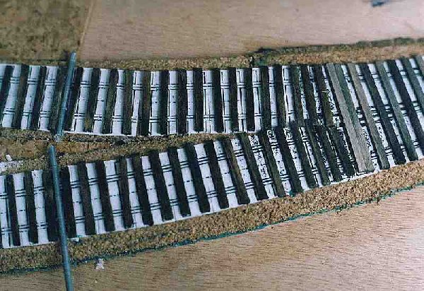 Schwellen f&uuml;r Weiche