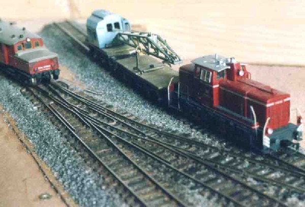 Probefahrt mit Bauzug