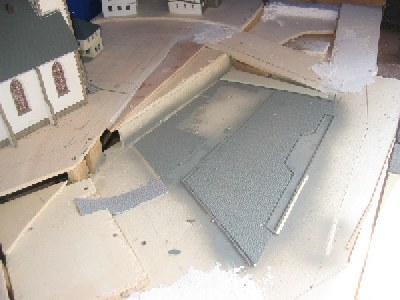 Dorfplatz noch fast nackt